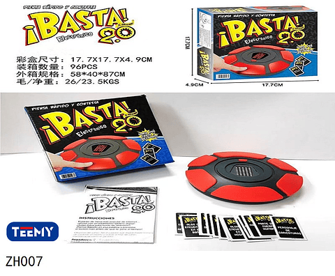 JUEGO DE MESA BASTA ELECTRONICO 2.0, PRECIO PUBLICADO ES AL POR MAYOR Y DEBEN SER 3 UNIDADES DEL MISMO 