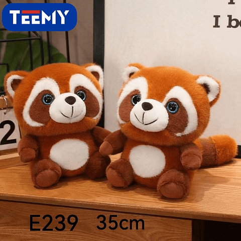 PELUCHE PANDA ROJO 35 CM , PRECIO PUBLICADO ES AL POR MAYOR Y DEBEN SER 3 UNIDADES DEL MISMO  (E239)