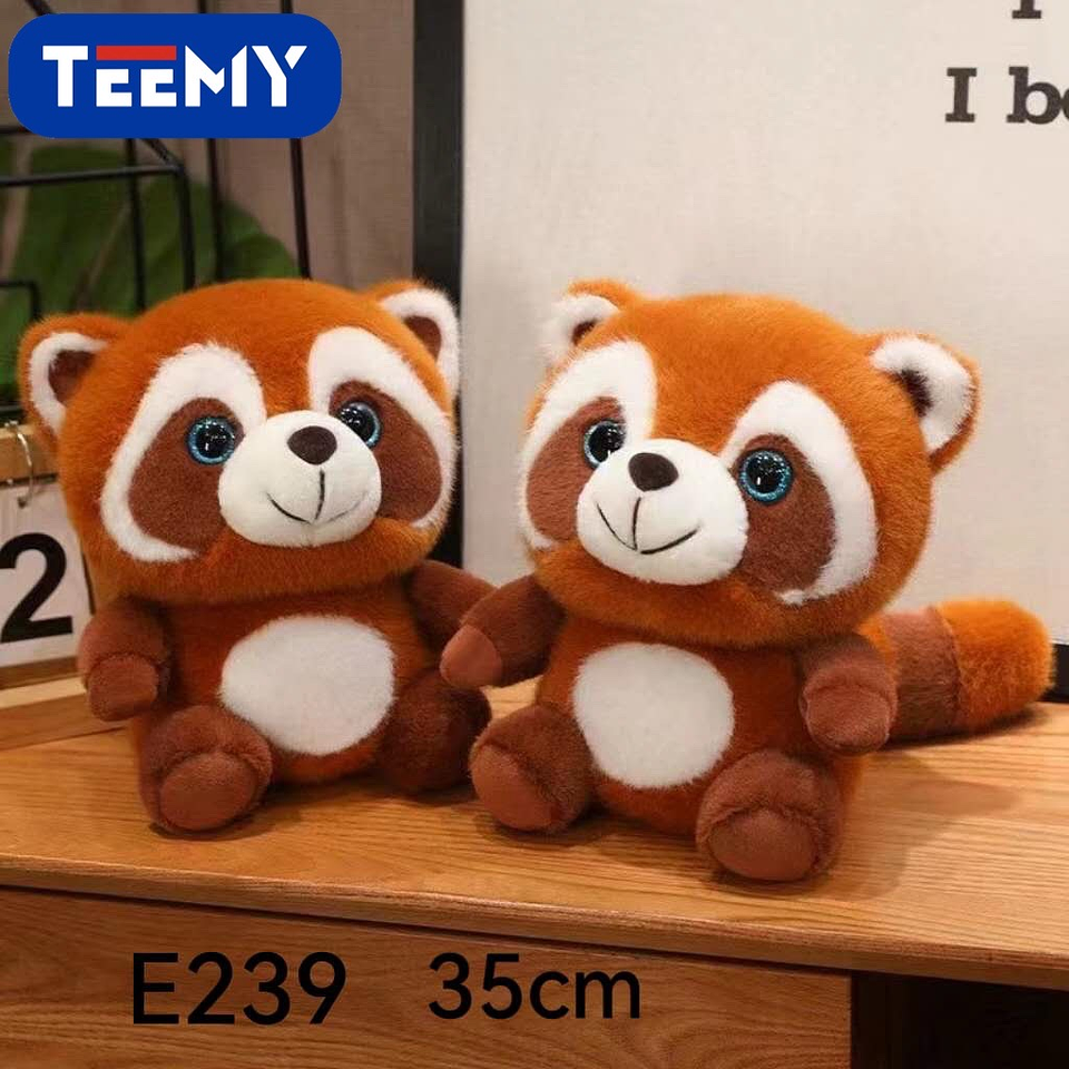 PELUCHE PANDA ROJO 35 CM , PRECIO PUBLICADO ES AL POR MAYOR Y DEBEN SER 3 UNIDADES DEL MISMO  (E239) 1