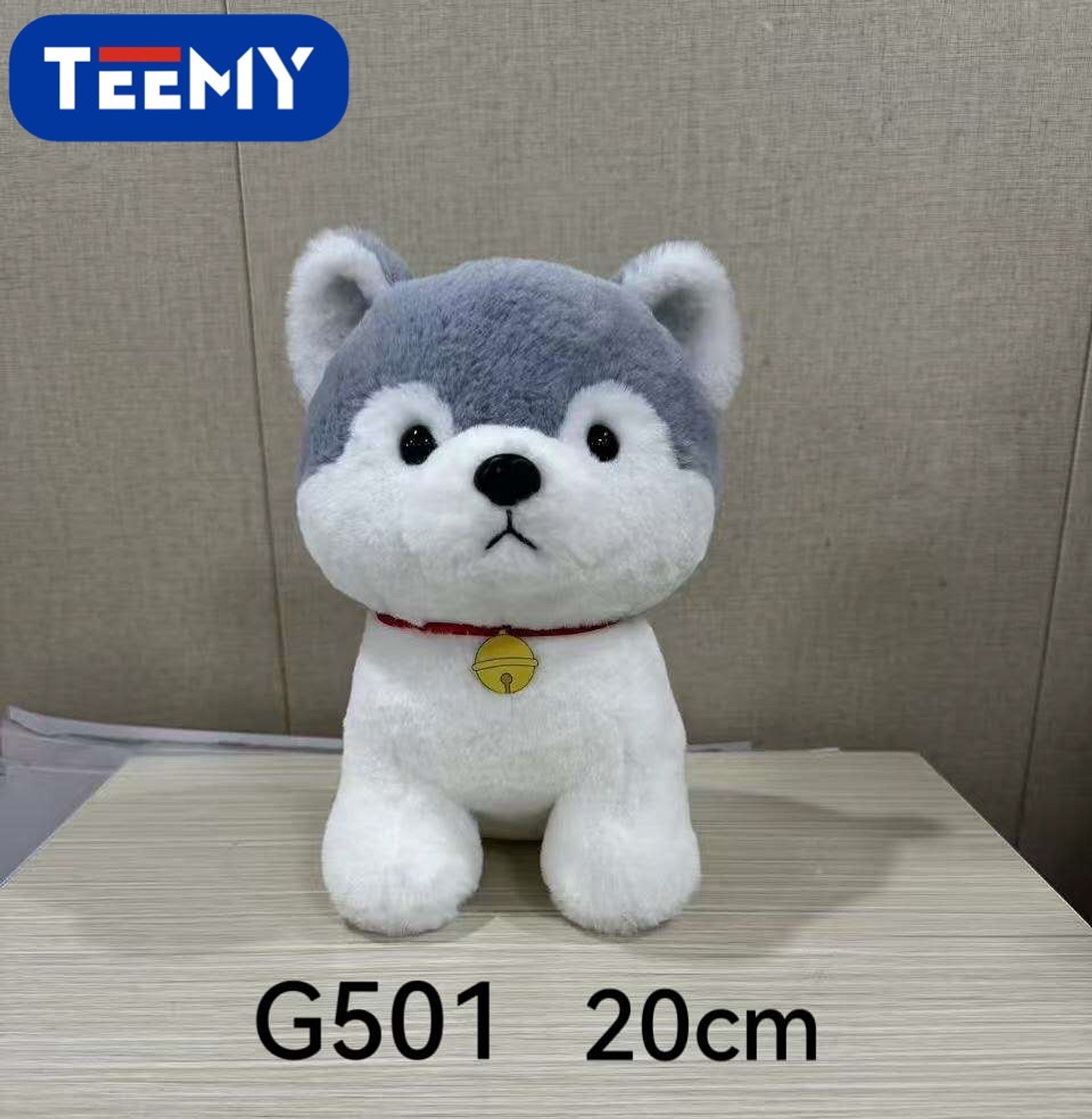 PELUCHE LOBO 20 CM, PRECIO PUBLICADO ES AL POR MAYOR Y DEBEN SER 3 UNIDADES DEL MISMO  (G501) 1