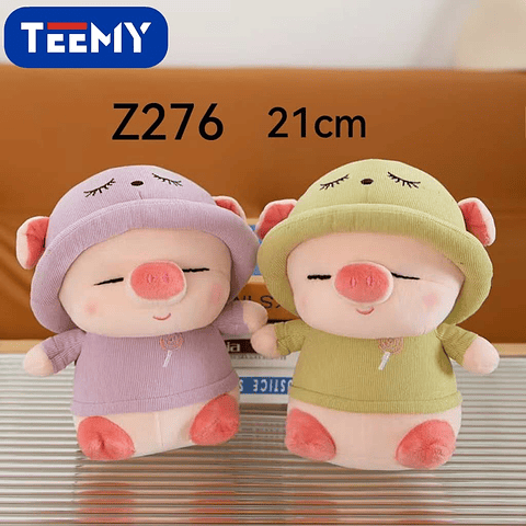 PELUCHE CHANCHO 21 CM, PRECIO PUBLICADO ES AL POR MAYOR Y DEBEN SER 3 UNIDADES DEL MISMO  (Z276)