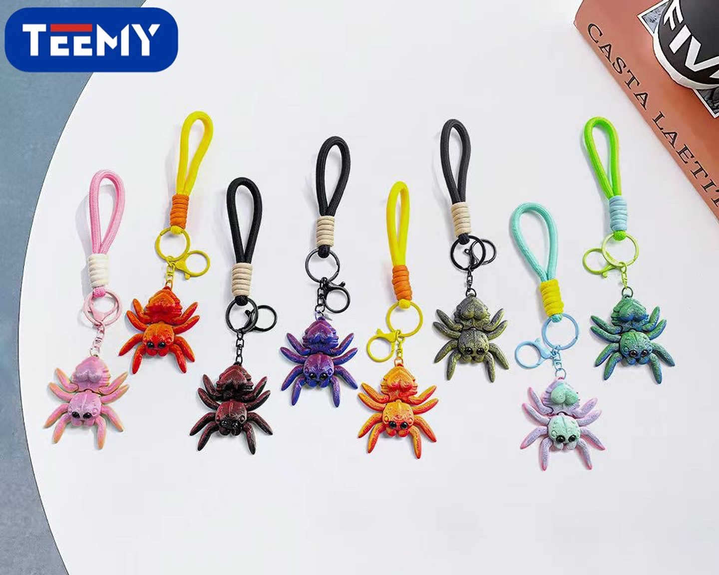 LLAVERO 3D ARAÑA PAQUETE 12 PIEZAS (3D001) 1