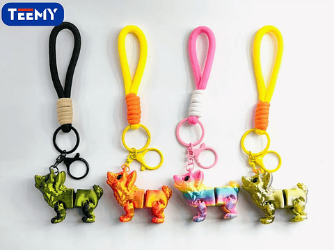 LLAVERO 3D PERRO PAQUETE 12 PIEZAS (3D012)