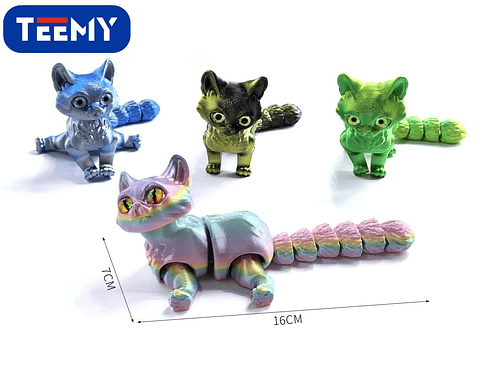 FIGURA 3D SENSORIALES GATO, 3 DEL MISMO POR MAYOR  (3D021)