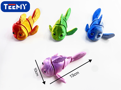 FIGURA 3D SENSORIALES PESCADO, 3 DEL MISMO POR MAYOR  (3D030)