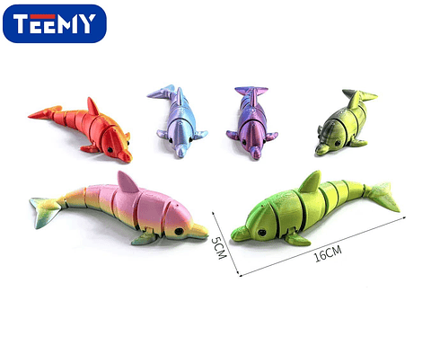FIGURA 3D SENSORIALES DELFIN, 3 DEL MISMO POR MAYOR  (3D032)