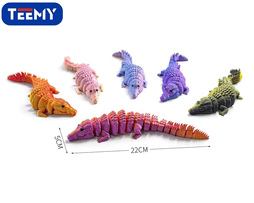 FIGURA 3D SENSORIALES COCODRILO, PRECIO PUBLICADO ES AL POR MAYOR Y DEBEN SER 3 UNIDADES DEL MISMO  (3D034) 1