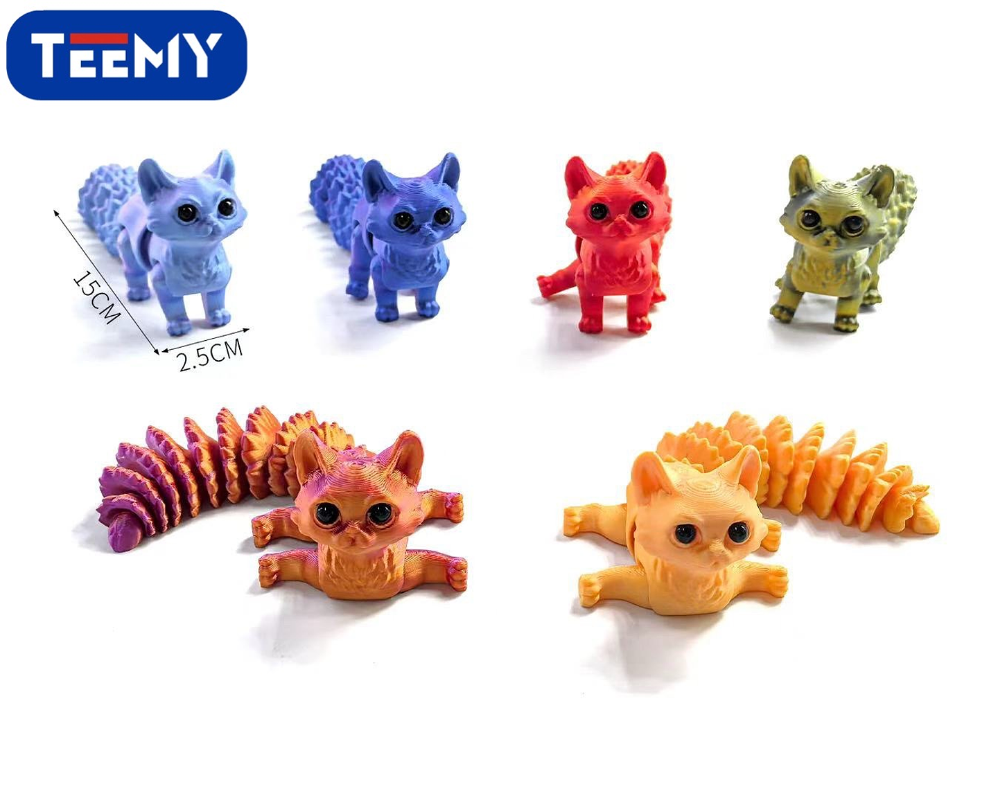 FIGURA 3D SENSORIALES GATO, PRECIO PUBLICADO ES AL POR MAYOR Y DEBEN SER 3 UNIDADES DEL MISMO  (3D035) 1