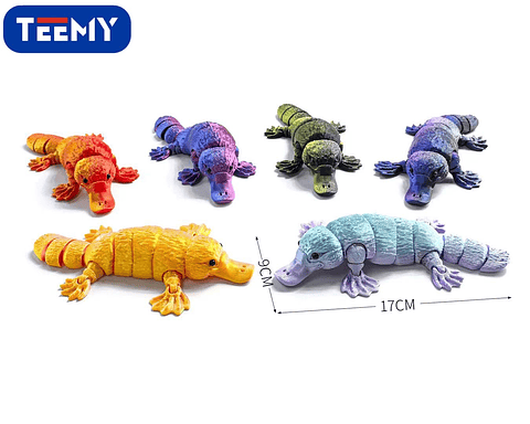 FIGURA 3D SENSORIALES ORNITORINCO, 3 DEL MISMO POR MAYOR  (3D037)