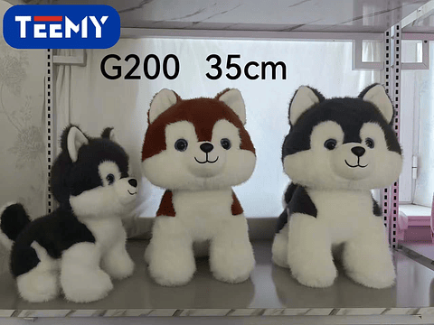 PELUCHE LOBO 35 CM, PRECIO PUBLICADO ES AL POR MAYOR Y DEBEN SER 3 UNIDADES DEL MISMO  (G200)