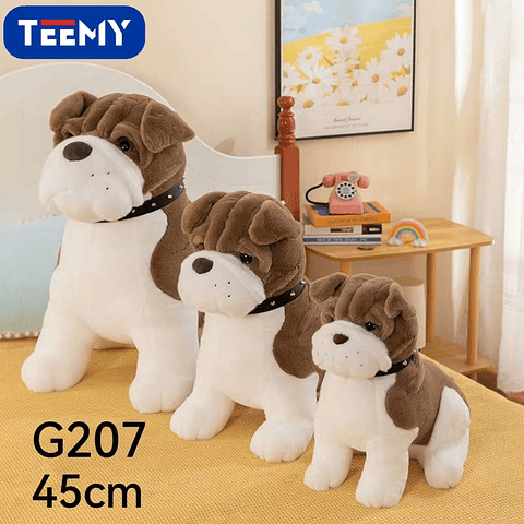 PELUCHE PERRO 45 CM   , PRECIO PUBLICADO ES AL POR MAYOR Y DEBEN SER 3 UNIDADES DEL MISMO  (G207)