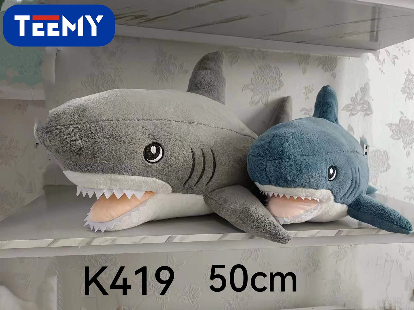 PELUCHE TIBURON 50 CM , PRECIO PUBLICADO ES AL POR MAYOR Y DEBEN SER 3 UNIDADES DEL MISMO  (K419) 1