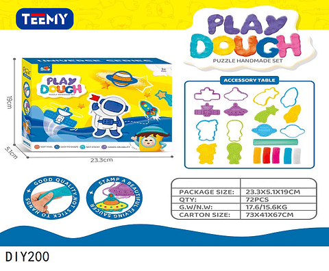 PLASTILINA MAGICA , 3 DEL MISMO POR MAYOR  (DIY200)