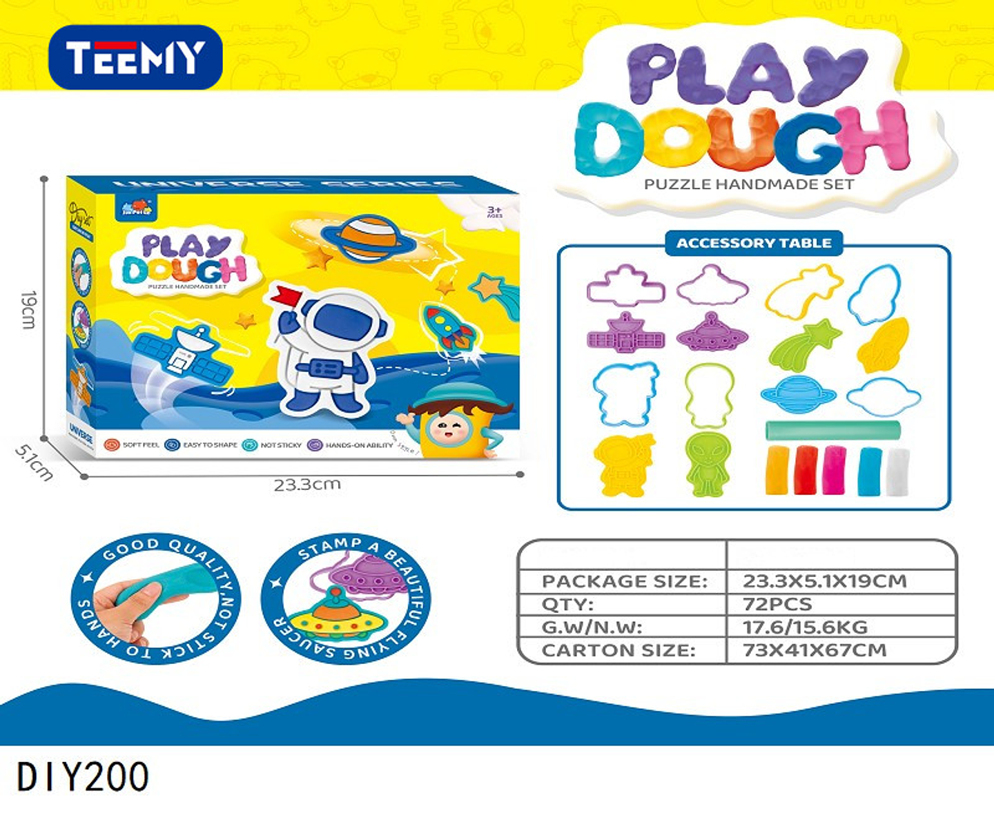 PLASTILINA MAGICA , PRECIO PUBLICADO ES AL POR MAYOR Y DEBEN SER 3 UNIDADES DEL MISMO  (DIY200) 1