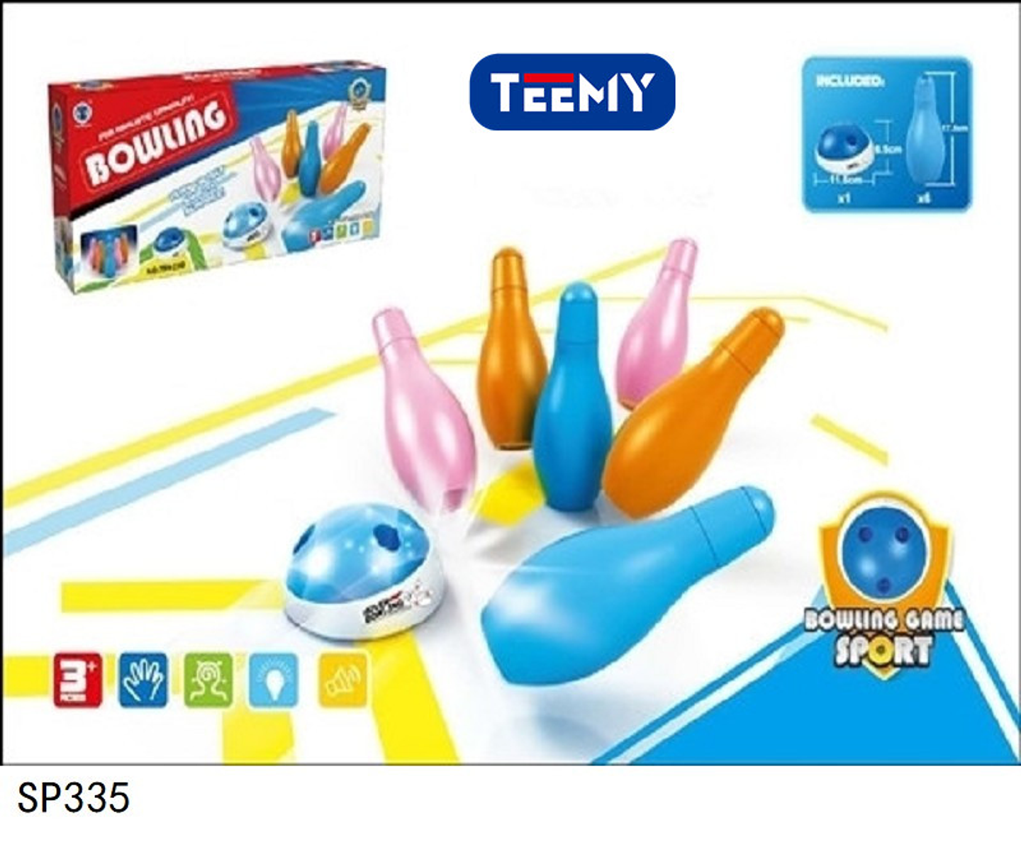 MINI BOWLING  , PRECIO PUBLICADO ES AL POR MAYOR Y DEBEN SER 3 UNIDADES DEL MISMO  (SP335) 1