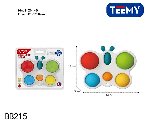 MARIPOSA DIDACTICA, PRECIO PUBLICADO ES AL POR MAYOR Y DEBEN SER 3 UNIDADES DEL MISMO  (BB215)