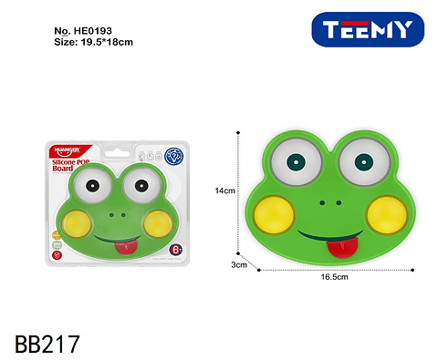 JUGUETE DIDACTICO RANA, PRECIO PUBLICADO ES AL POR MAYOR Y DEBEN SER 3 UNIDADES DEL MISMO  (BB217)