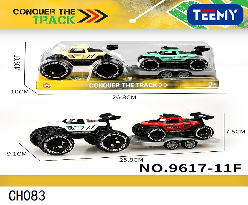 CARRO CON REMOLQUE, PRECIO PUBLICADO ES AL POR MAYOR Y DEBEN SER 3 UNIDADES DEL MISMO  (CH083) 1