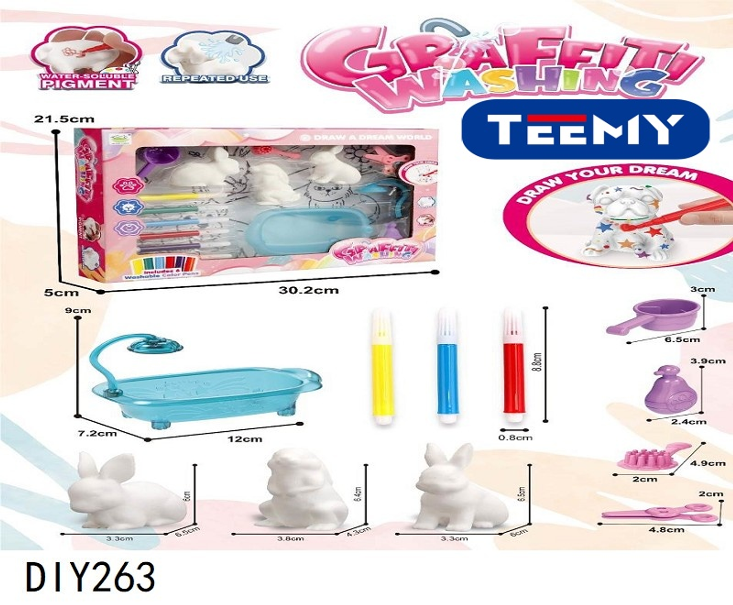 JUEGO DE PINTURA, PRECIO PUBLICADO ES AL POR MAYOR Y DEBEN SER 3 UNIDADES DEL MISMO  (DIY263) 1