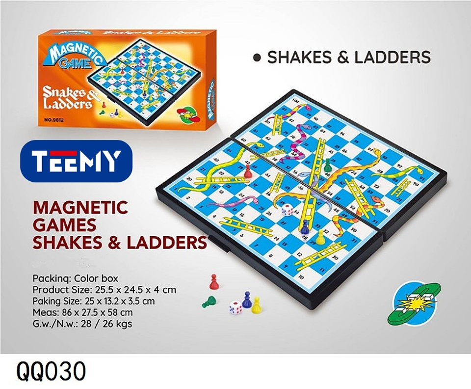 JUEGO DE MESA MAGNETICO SERPIENTE Y ESCALERAS, PRECIO PUBLICADO ES AL POR MAYOR Y DEBEN SER 3 UNIDADES DEL MISMO  (QQ030) 1