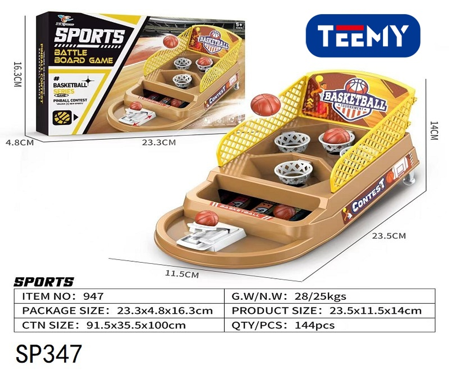 MINI BASQUET , PRECIO PUBLICADO ES AL POR MAYOR Y DEBEN SER 3 UNIDADES DEL MISMO  (SP347) 1
