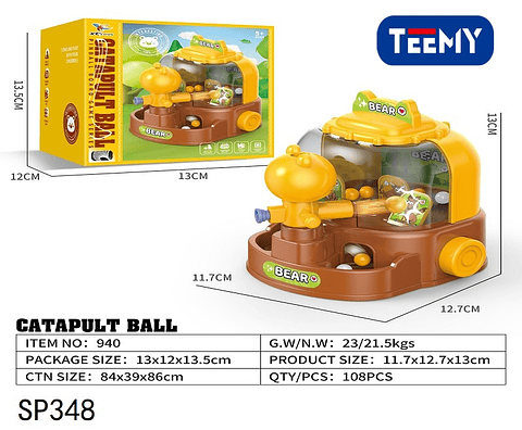 JUEGO CON CATAPULTA , PRECIO PUBLICADO ES AL POR MAYOR Y DEBEN SER 3 UNIDADES DEL MISMO 