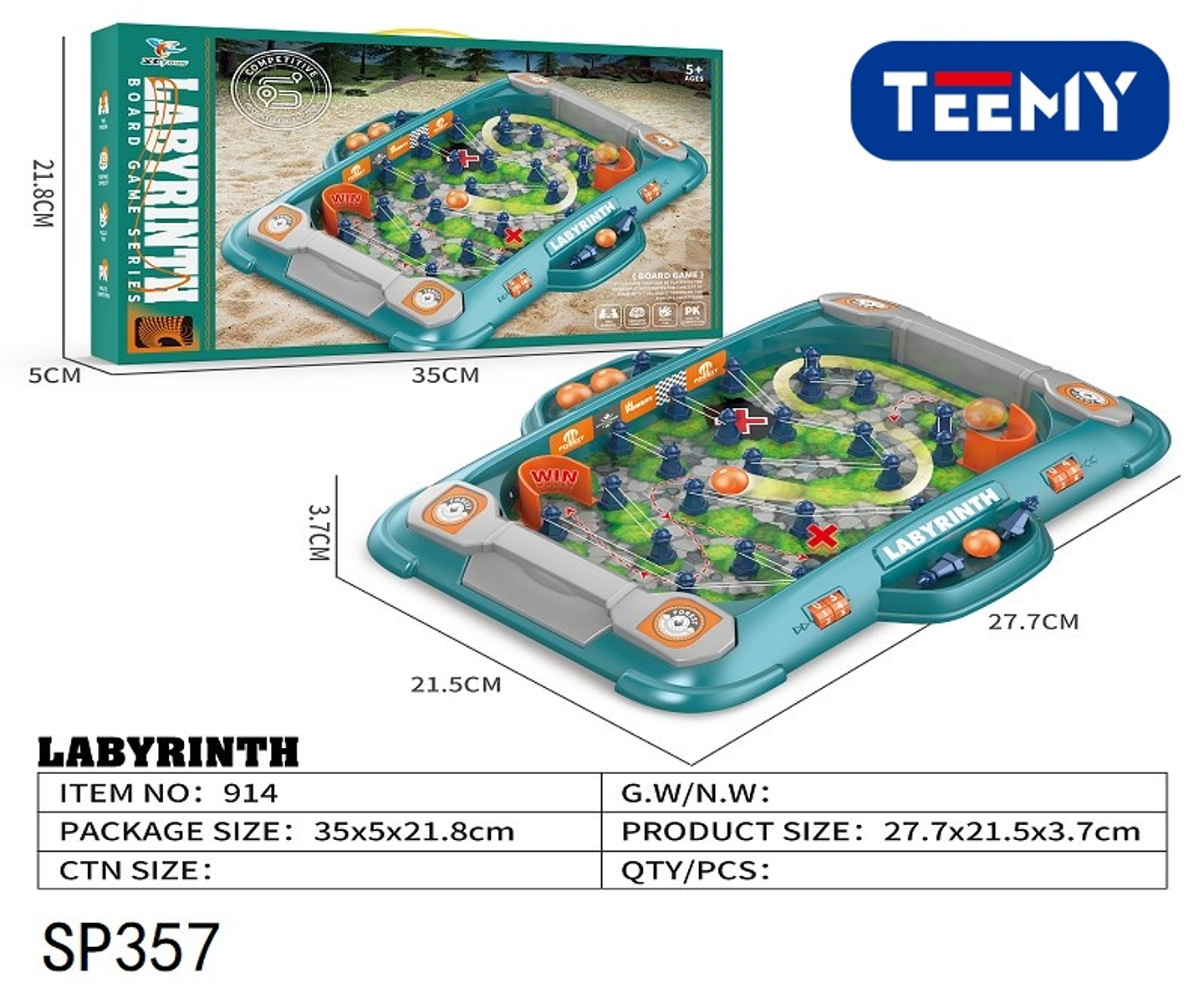 JUEGO DE MESA LABERINTO , PRECIO PUBLICADO ES AL POR MAYOR Y DEBEN SER 3 UNIDADES DEL MISMO  (SP357) 1