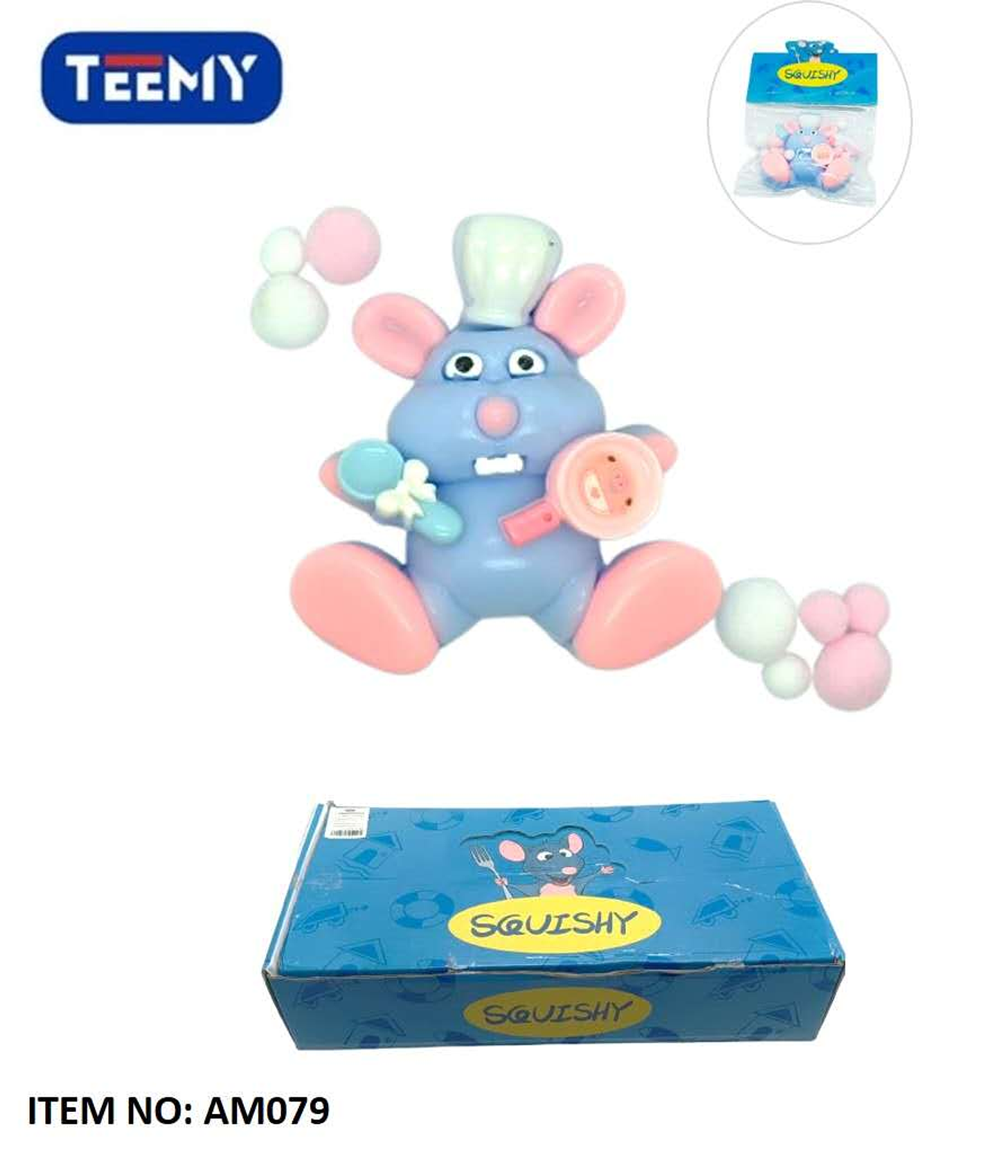 SQUISHY RATON PAQUETE 16 PIEZAS (AM079) 1