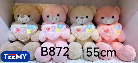 PELUCHE OSO 55 CM  , 3 DEL MISMO POR MAYOR  (B872)