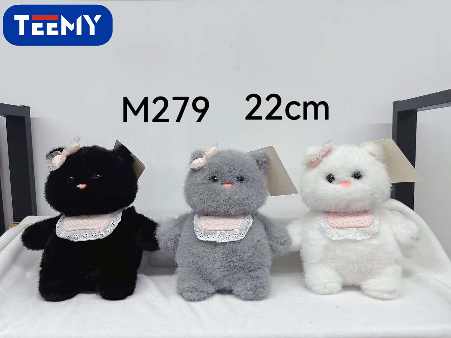 PELUCHE GATO 22 CM , PRECIO PUBLICADO ES AL POR MAYOR Y DEBEN SER 3 UNIDADES DEL MISMO  (M279) 1