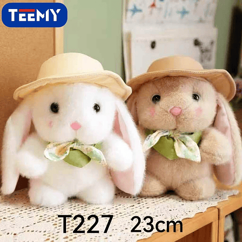 PELUCHE CONEJO 23 CM  , PRECIO PUBLICADO ES AL POR MAYOR Y DEBEN SER 3 UNIDADES DEL MISMO 