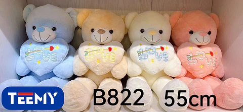 PELUCHE OSO 55 CM  , 3 DEL MISMO POR MAYOR  (B822)