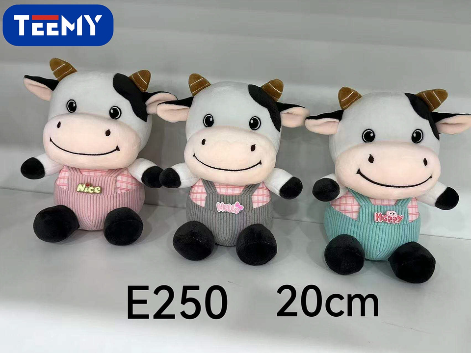 PELUCHE VACA 20 CM, PRECIO PUBLICADO ES AL POR MAYOR Y DEBEN SER 3 UNIDADES DEL MISMO  (E250) 1