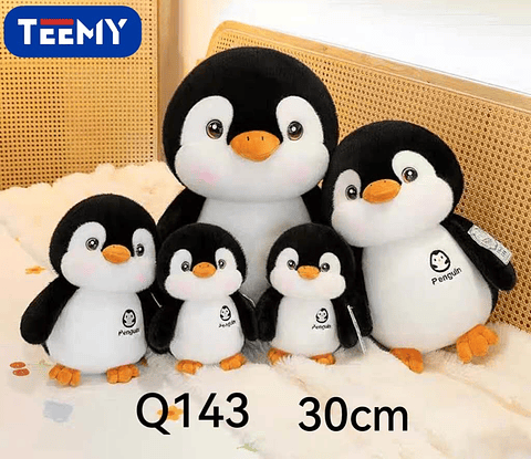 PELUCHE PINGUINO 30 CM , PRECIO PUBLICADO ES AL POR MAYOR Y DEBEN SER 3 UNIDADES DEL MISMO  (Q143)