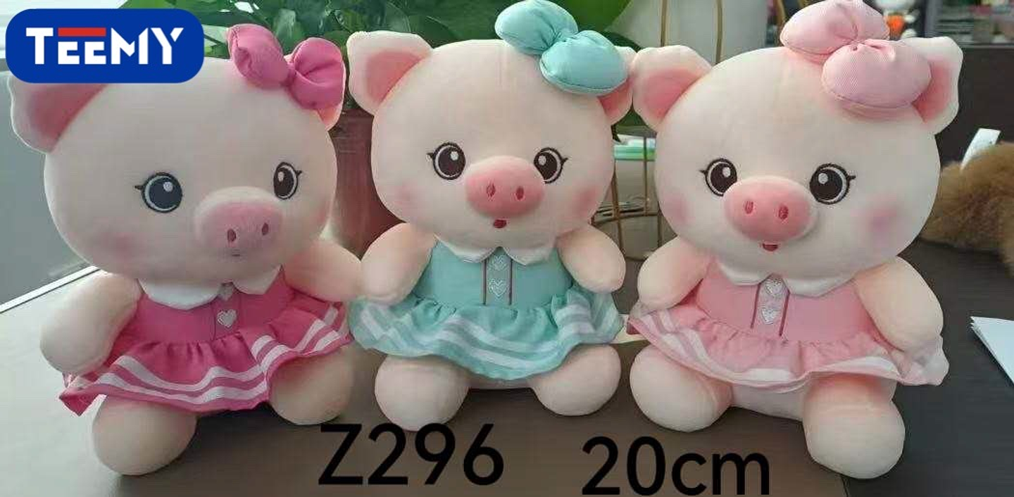 PELUCHE CHANCHO 20 CM , PRECIO PUBLICADO ES AL POR MAYOR Y DEBEN SER 3 UNIDADES DEL MISMO  (Z296) 1