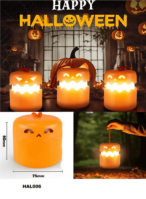 CALABERA LUMINOSA PAQUETE 12 PIEZAS HALLOWEEN (HAL006)