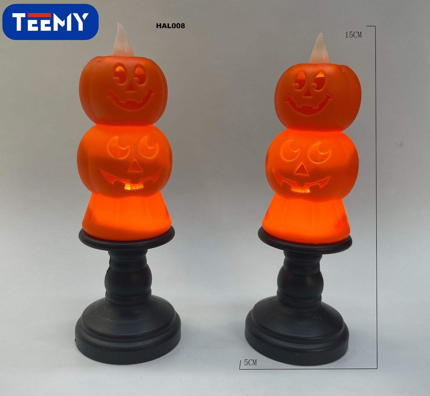 CALABAZA LUMINOSA PAQUETE 12 PIEZAS HALLOWEEN (HAL008) 1