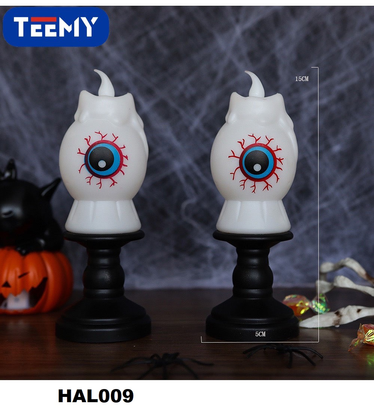 OJOS LUMINOSOS PAQUETE 12 PIEZAS HALLOWEEN (HAL009) 1