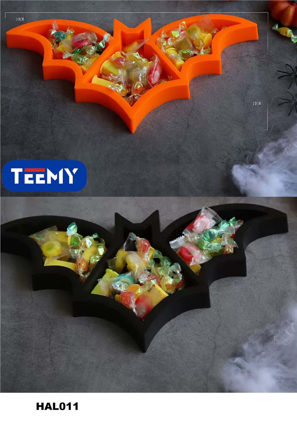 MURCIELAGO PARA DULCE HALLOWEEN, PRECIO PUBLICADO ES AL POR MAYOR Y DEBEN SER 3 UNIDADES DEL MISMO  (HAL011) 1