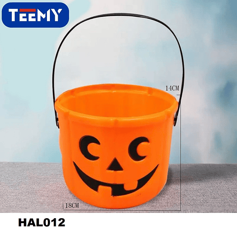 BALDE DE DULCES CALABAZA HALLOWEEN 21CM, PRECIO PUBLICADO ES AL POR MAYOR Y DEBEN SER 3 UNIDADES DEL MISMO  (HAL012)