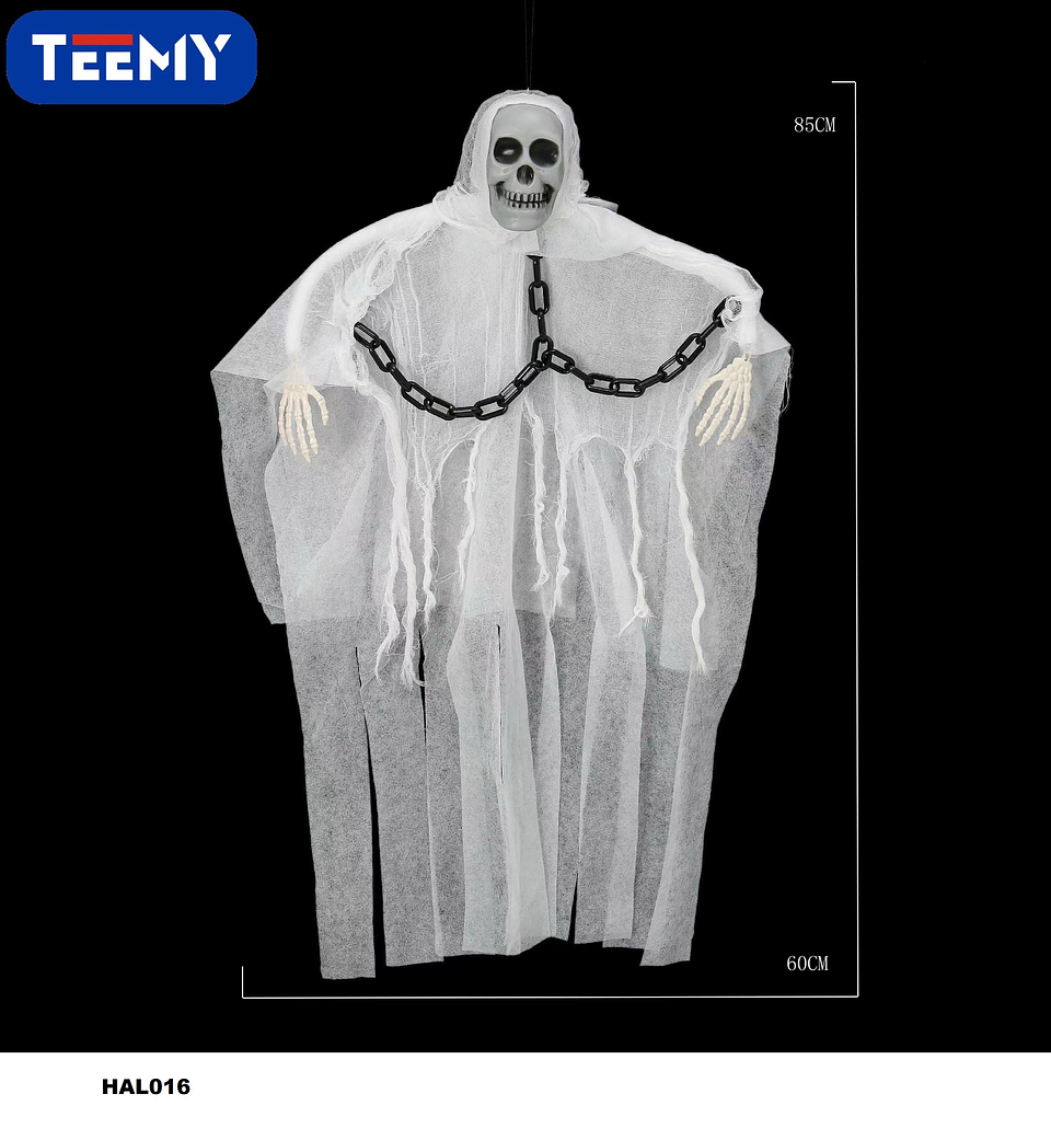 FANTASMA  DECORACION HALLOWEEN , PRECIO PUBLICADO ES AL POR MAYOR Y DEBEN SER 3 UNIDADES DEL MISMO  (HAL016) 1