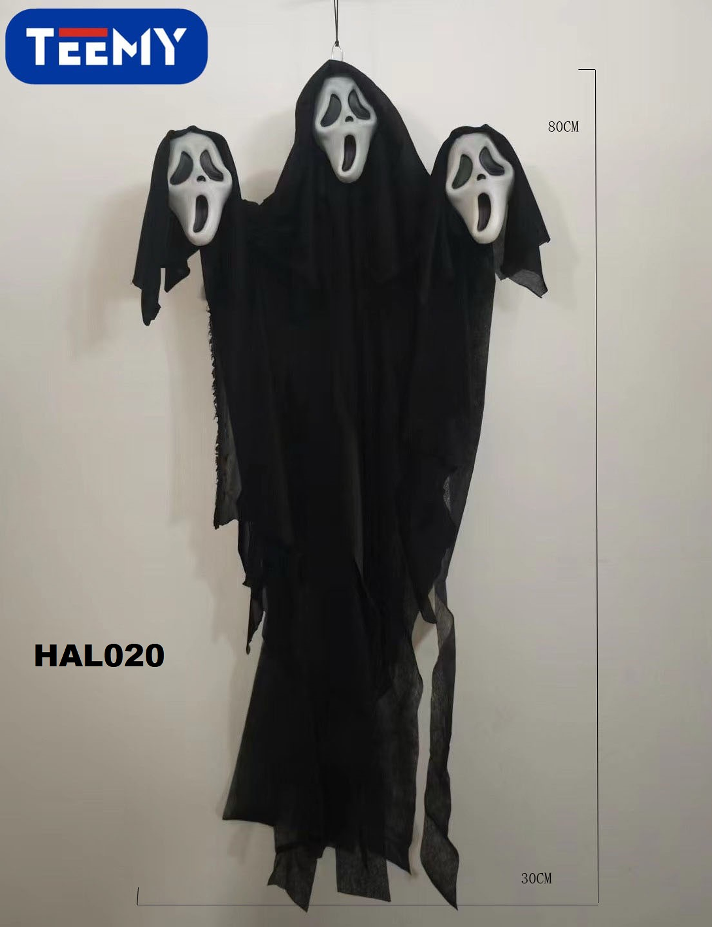 FANTASMA  DECORACION HALLOWEEN , PRECIO PUBLICADO ES AL POR MAYOR Y DEBEN SER 3 UNIDADES DEL MISMO  (HAL020) 1