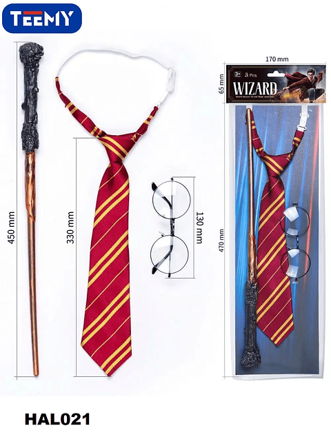 DISFRAZ DE HARRY POTTER, PRECIO PUBLICADO ES AL POR MAYOR Y DEBEN SER 3 UNIDADES DEL MISMO  (HAL021)