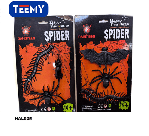 ARAÑAS HALLOWEEN, PAQUETE 12 PIEZAS (HAL025)