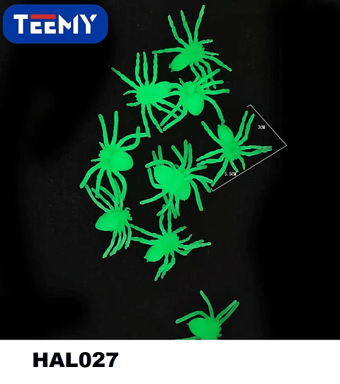 ARAÑAS HALLOWEEN, PAQUETE 12 PIEZAS (HAL027)