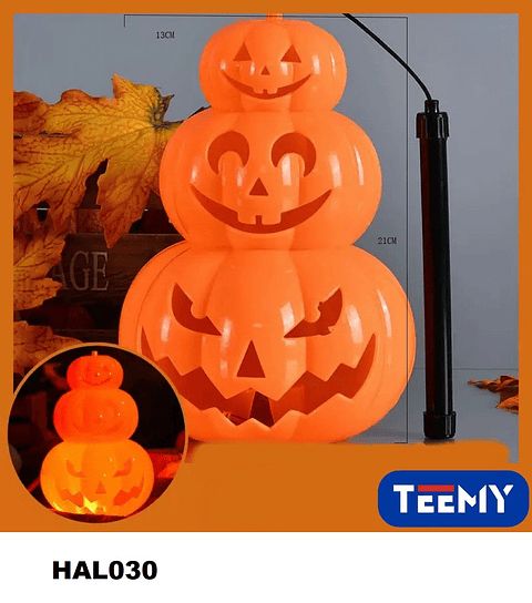 CALABAZA LUMINOSA,  PRECIO PUBLICADO ES AL POR MAYOR Y DEBEN SER 3 UNIDADES DEL MISMO  (HAL030)