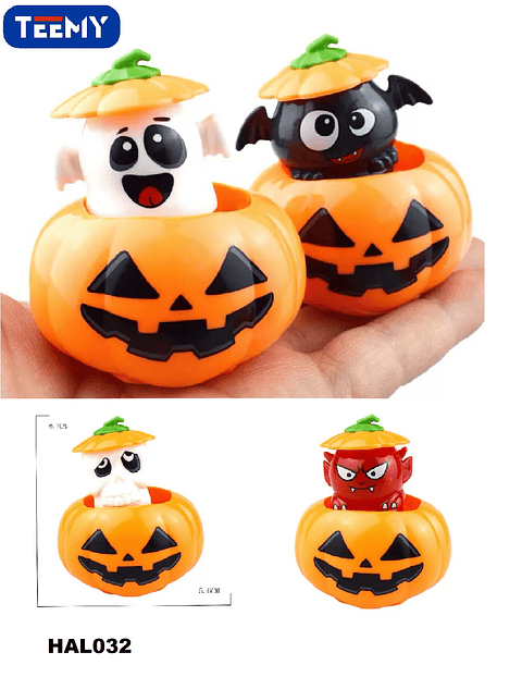 CALABAZA SORPRESA HALLOWEEN PAQUETE 12 PIEZAS  (HAL032)