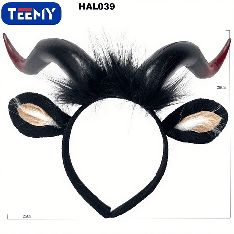 CINTILLO HALLOWEEN CUERNOS  PRECIO PUBLICADO ES AL POR MAYOR Y DEBEN SER 3 UNIDADES DEL MISMO  (HAL039)