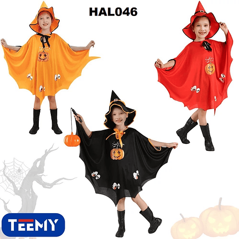 DISFRAZ BRUJITA HALLOWEEN , PRECIO PUBLICADO ES AL POR MAYOR Y DEBEN SER 3 UNIDADES DEL MISMO  (HAL046)