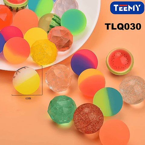 SET PELOTAS SALTARINAS 25 PIEZAS 45MM (TLQ030)